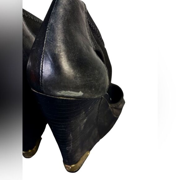 Vince Camuto - Black Nylon Wedges - Picture 9 of 10